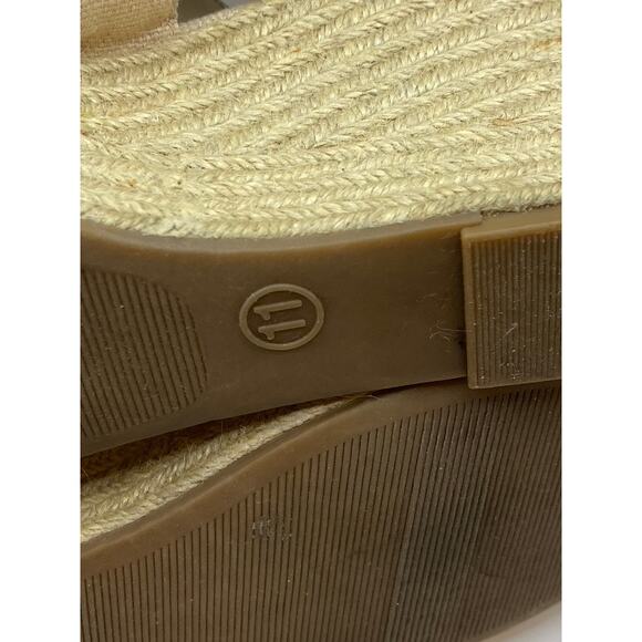 MERONA Women's Tan Alexa Strappy Peep-Toe Cork Wedge Sandals SZ 11 - Picture 10 of 11